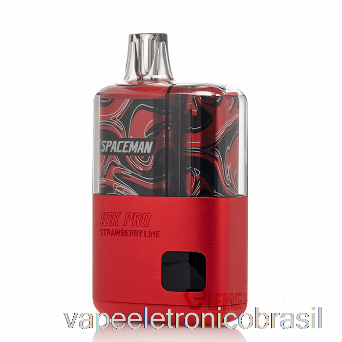 Vape Recarregável Spaceman 10k Pro Descartável Morango Limão